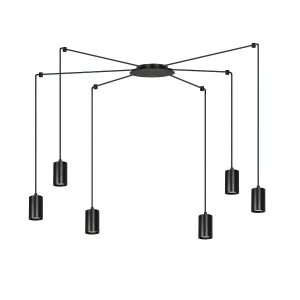 Spot wiszący TRAKER 6 BL/BLACK czarny