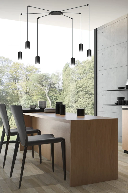 TRAKER 6 BL / BLACK 524/6 SPOT halogen punktowy dużo światła oryginalny DESIGN czarny 8