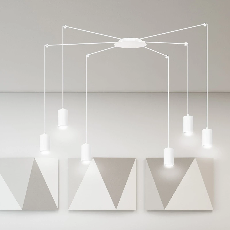 TRAKER 6 WH / WHITE 525/6 SPOT halogen punktowy dużo światła oryginalny DESIGN biały