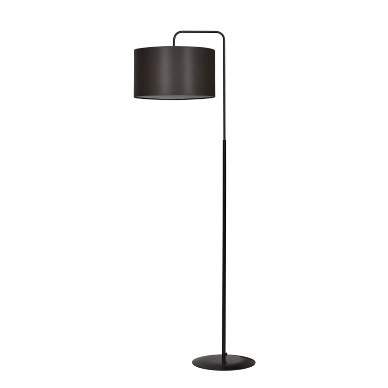 TRAPO LP1 BLACK / BLACK 570/1 lampa podłogowa czarna duży czarny abażur 3