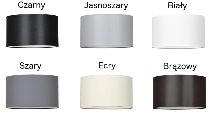 TRAPO LP1 BLACK / GRAY 570/3 lampa podłogowa czarna duży szary abażur 5