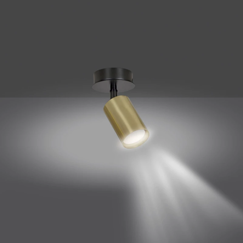 ZEN 1 BLACK 622/1 spot sufitowy reflektor halogen LED regulowany czarno-złoty 2