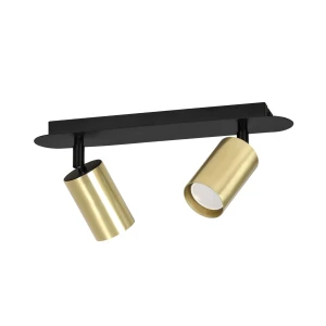 Spot sufitowy ZEN 2 BLACK czarno-złoty
