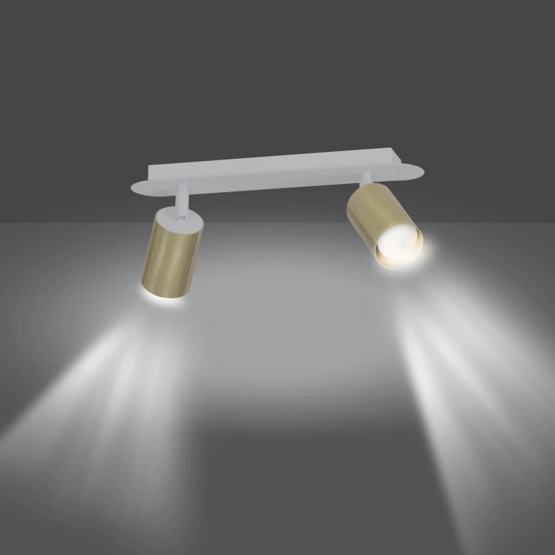 ZEN 2 WHITE 623/2 spot sufitowy reflektor halogen LED regulowany biało-złoty 2