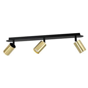 Spot sufitowy ZEN 3 BLACK regulowany czarno-złoty