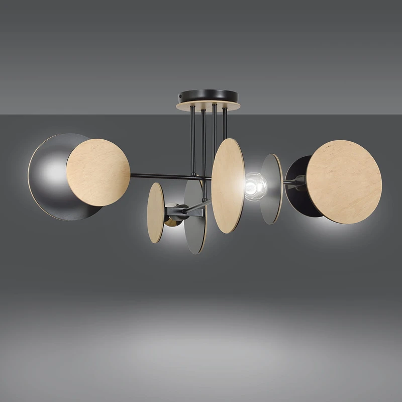 ZITA 4 BLACK 173/4 nowoczesna lampa sufitowa styl skandynawski najnowszy design 1