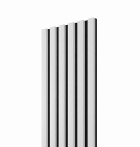 Lamele Slim BIAŁE na czarnym filcu 30x2,6x275 cm L3D