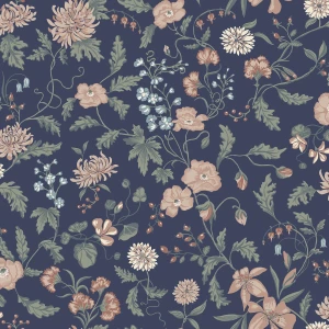 Tapeta Till Karin Midnight Blue  Huset i Solen Sandberg S10167