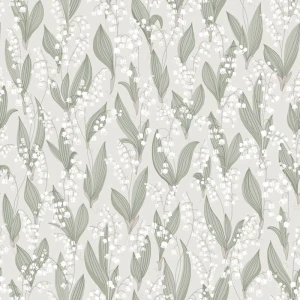 Tapeta Liljekonvalj Spring Green Kolonin Sandberg 479-18