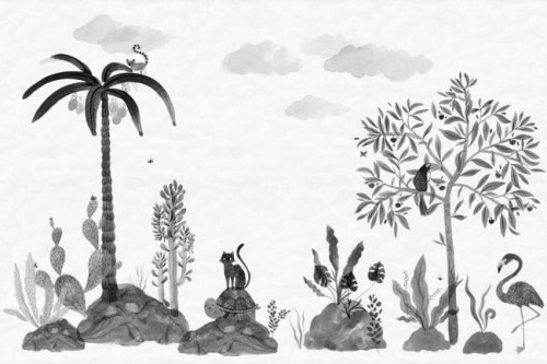 Fototapeta Wilton Graphite Familj II Sandberg 653-71