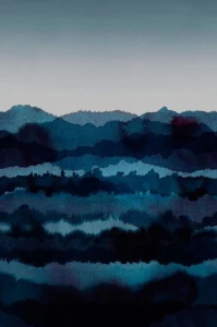 Fototapeta Midnatt Dark Blue Special Edition Sandberg 637-04