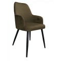 Krzesło tapicerowane Westa noga czarna metalowa 4
