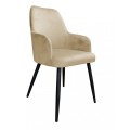 Krzesło tapicerowane Westa noga czarna metalowa 5
