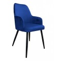 Krzesło tapicerowane Westa noga czarna metalowa 6