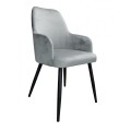 Krzesło tapicerowane Westa noga czarna metalowa 7
