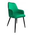 Krzesło tapicerowane Westa noga czarna metalowa 10
