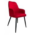 Krzesło tapicerowane Westa noga czarna metalowa 11