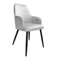 Krzesło tapicerowane Westa noga czarna metalowa 12