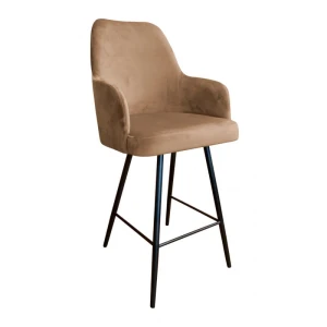 Hoker tapicerowany Westa 68cm podstawa czarna metalowa