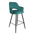 Hoker tapicerowany Milano 65cm podstawa czarna metalowa 13
