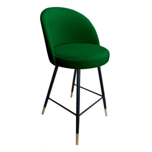 Hoker tapicerowany Trix podstawa czarna/złota 67cm