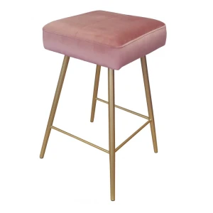 Hoker tapicerowany Max podstawa złota 70cm