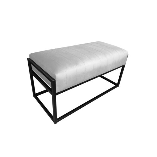 Ławka tapicerowana Kaya podstawa czarna 85 cm
