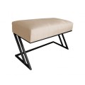 Ławka Pufa tapicerowana Zeta podstawa czarna 80 cm 3