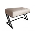 Ławka Pufa tapicerowana Zeta podstawa czarna 80 cm 4
