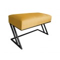 Ławka Pufa tapicerowana Zeta podstawa czarna 80 cm 5