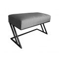 Ławka Pufa tapicerowana Zeta podstawa czarna 80 cm 7