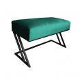 Ławka Pufa tapicerowana Zeta podstawa czarna 80 cm 9