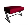 Ławka Pufa tapicerowana Zeta podstawa czarna 80 cm 11