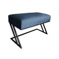 Ławka Pufa tapicerowana Zeta podstawa czarna 80 cm 12