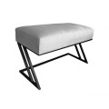 Ławka Pufa tapicerowana Zeta podstawa czarna 80 cm 13