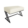 Ławka Pufa tapicerowana Zeta podstawa czarna 80 cm 14