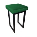 Taboret tapicerowany Solid 45cm podstawa czarna  1