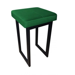 Taboret tapicerowany Solid 45cm podstawa czarna 