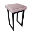 Taboret tapicerowany Solid 45cm podstawa czarna  17