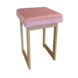 Taboret tapicerowany Solid 60cm podstawa złota