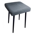 Taboret tapicerowany Max Velvet podstawa czarna 3