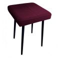 Taboret tapicerowany Max Velvet podstawa czarna 5