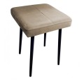 Taboret tapicerowany Max Velvet podstawa czarna 8