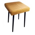 Taboret tapicerowany Max Velvet podstawa czarna 9