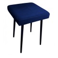 Taboret tapicerowany Max Velvet podstawa czarna 10