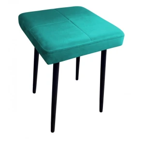 Taboret tapicerowany Max Velvet podstawa czarna