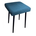Taboret tapicerowany Max Velvet podstawa czarna 15