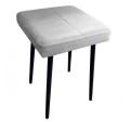 Taboret tapicerowany Max Velvet podstawa czarna 16
