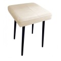 Taboret tapicerowany Max Velvet podstawa czarna 17