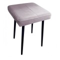 Taboret tapicerowany Max Velvet podstawa czarna 18